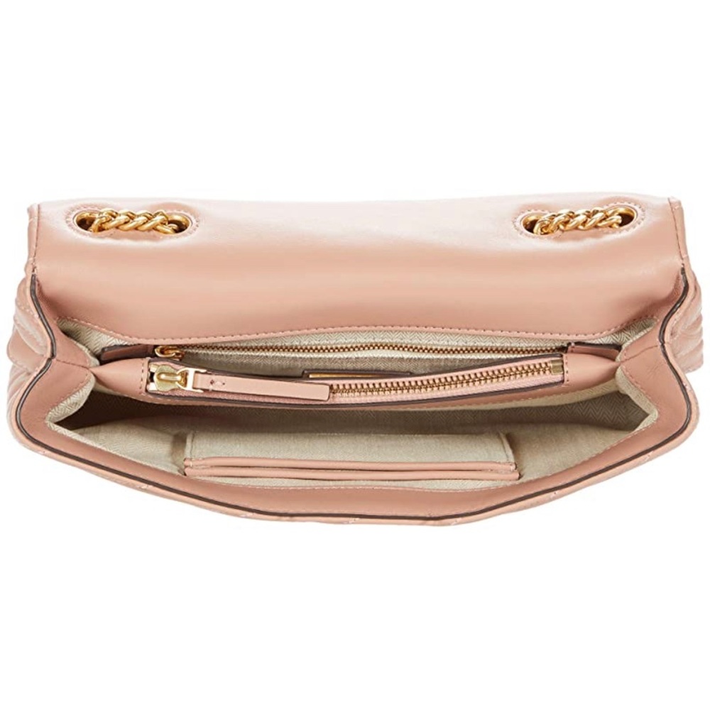 Tory Burch Kira Chevron Crossbody Bag - Pink Moon - Picture 3 of 5